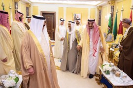 The Gulf Cooperation Council''s (GCC) Leaders are seen ahead of their Summit meeting in Riyadh