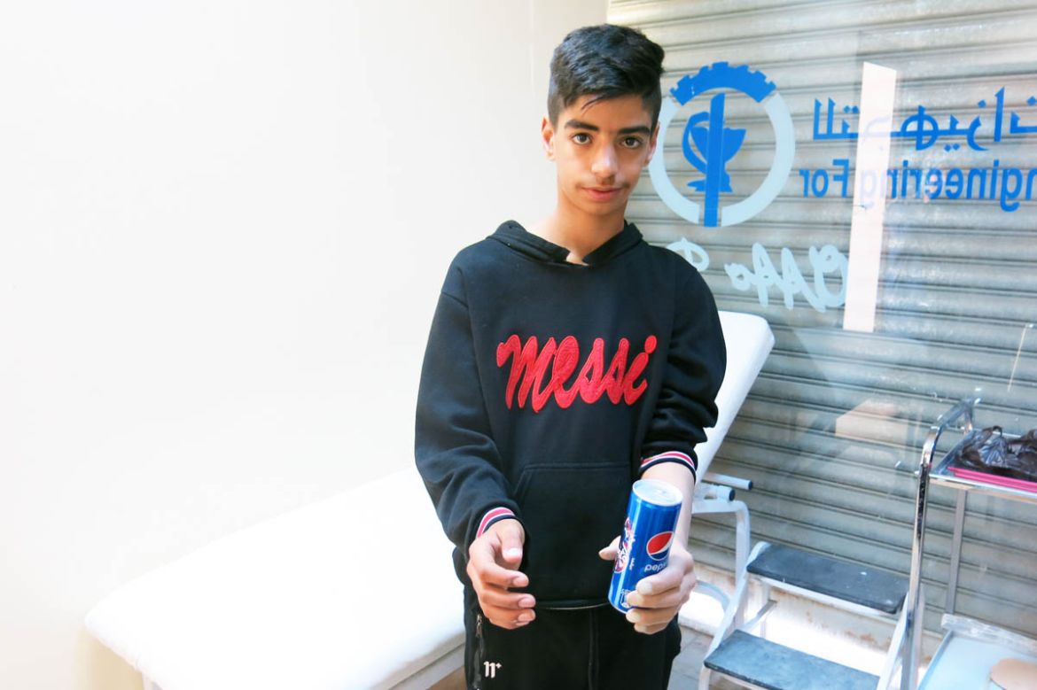With his new 3D-printed prosthesis Al Khateeb is able to hold objects including cans, and glasses. Based on the patient’s needs, occupational therapy will follow. Technicians will reach out to Al Khat