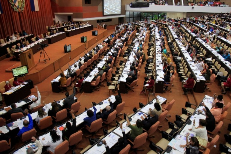 A general view of a session of the National Assembly in Havana