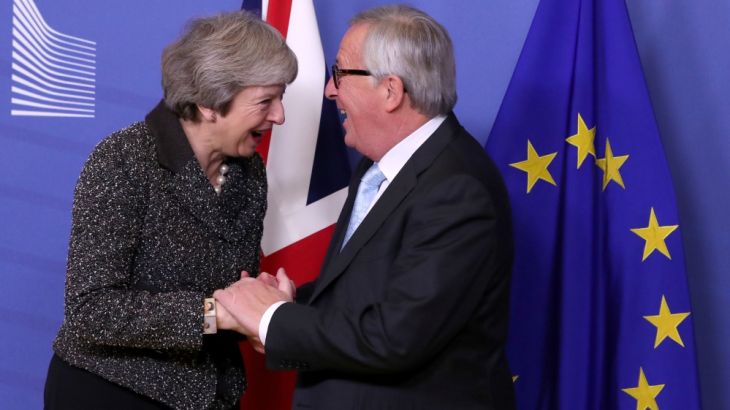 Juncker and May discuss Brexit in Brussels