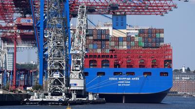 Germany's third-biggest export destination, China, is slowing [File:  Fabian Bimmer/Reuters]