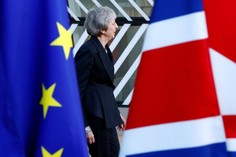 British Prime Minister Theresa May arrives at a European Union leaders summit in Brussels, Belgium December 13, 2018