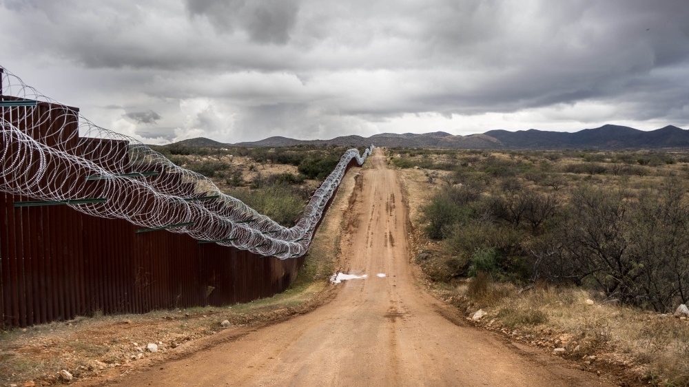 The barrier is seen in Sasabe, Arizona [Patrick Strickland/Al Jazeera] 