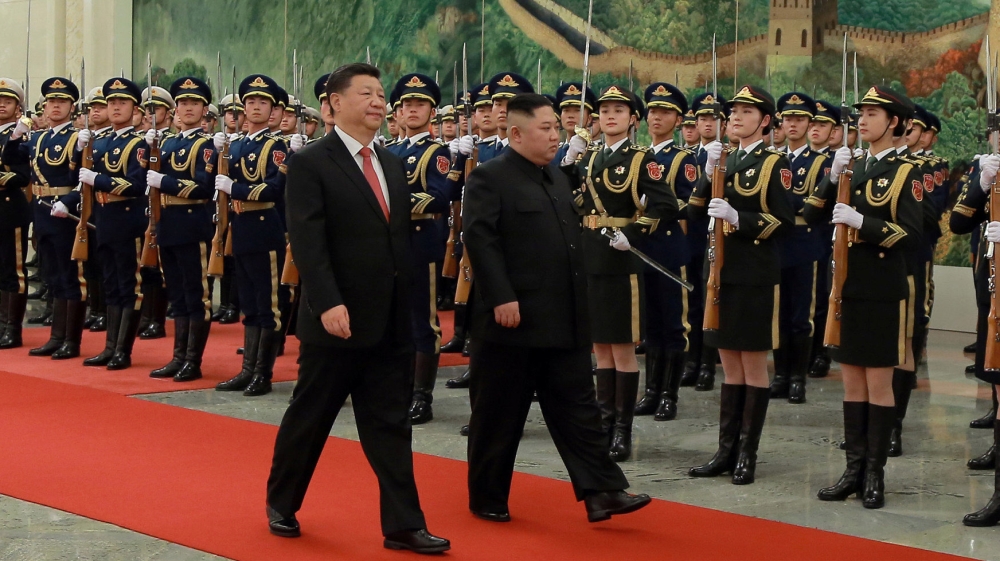 Xi Jinping and Kim Jong Un have held four meetings over the past year [KCNA via Reuters]