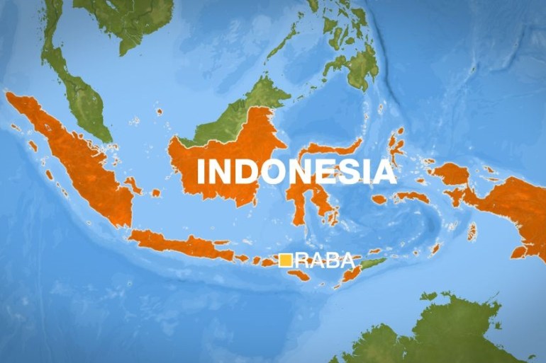Raba, Indonesia map