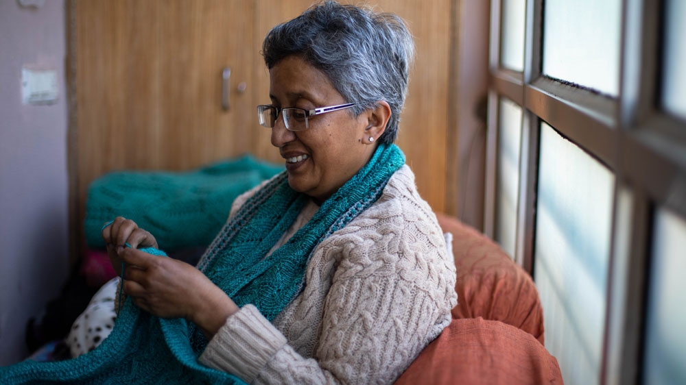 With more women expressing interest in the group, Srikanth plans to initiate 16 additional knitters into the circle in 2019 [Maria de la Guardia/Al Jazeera]