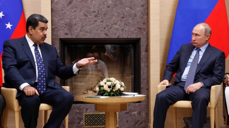 Russian President Putin meets with his Venezuelan counterpart Maduro outside Moscow
