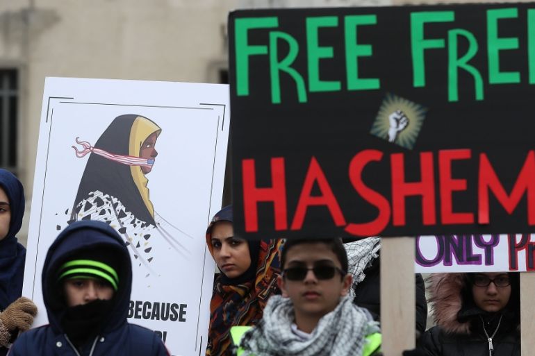 Supporters Rally Outside Court Hearing For Iranian Journalist Marzieh Hashemi