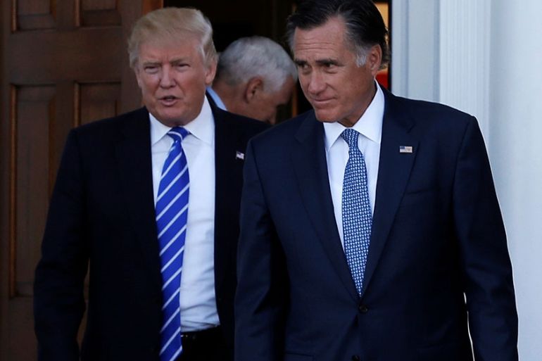 Mitt Romney and Trump