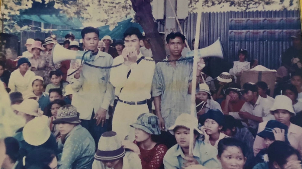 Chea Vichea was one of Cambodia's most charismatic union leaders and a critic of the government led by Prime Minister Hun Sen before he was shot dead in January 2004 [Andrew Nachemson/Al Jazeera]