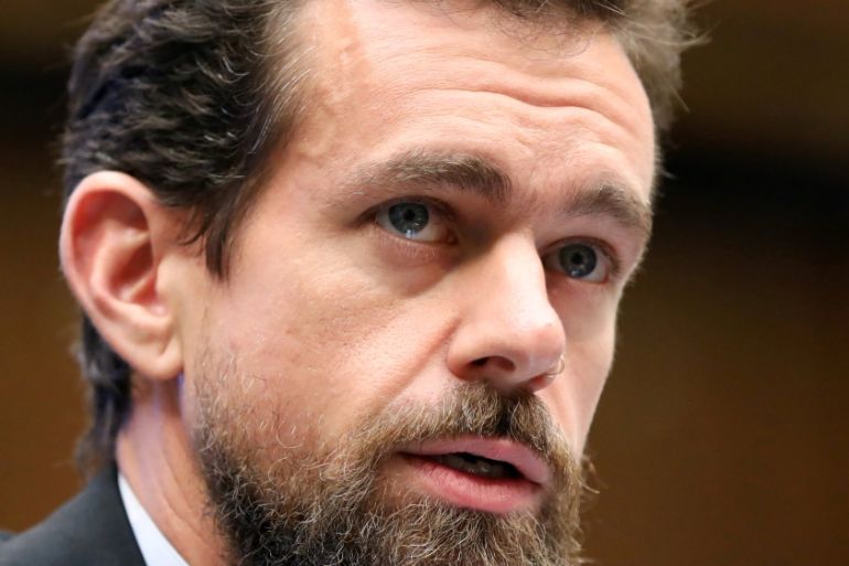FILE PHOTO: Twitter CEO Jack Dorsey testifies before the House Energy and Commerce Committee on Capitol Hill in Washington