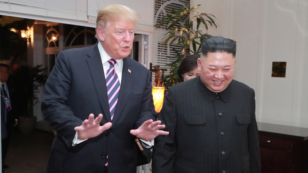 Kim and Trump will hold formal talks on Thursday [KCNA via Reuters]