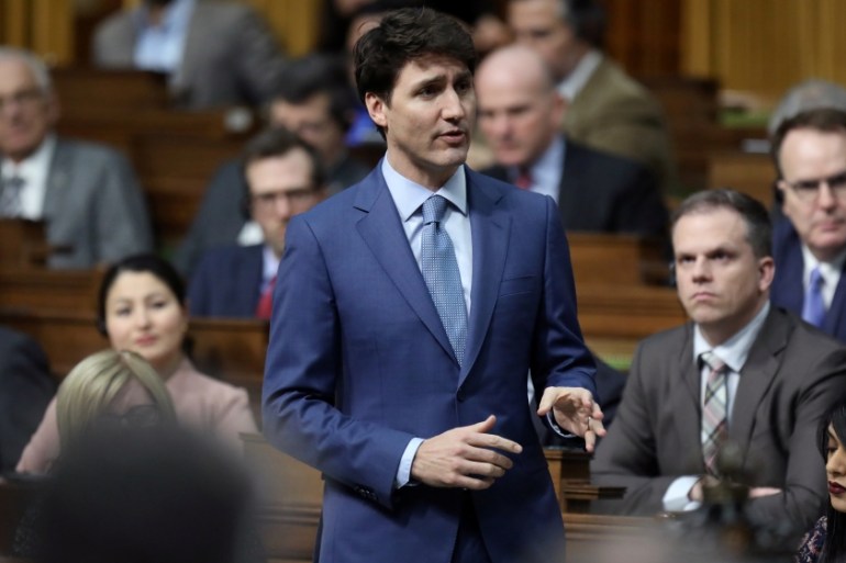 Canada''s PM Trudeau speaks during Question Period on Parliament Hill in Ottawa