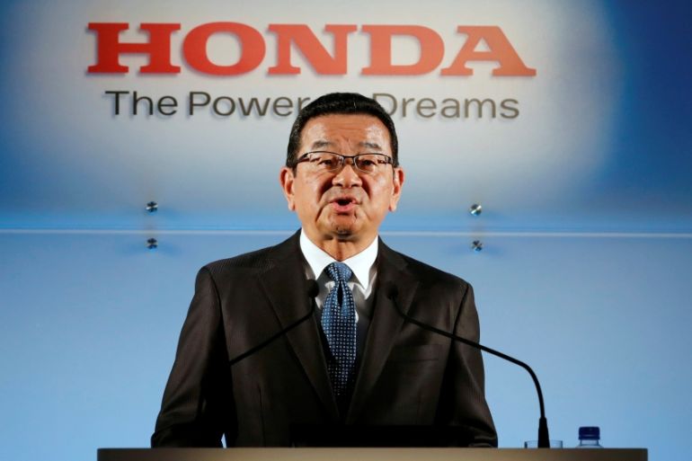 Honda Motor Chief Executive Takahiro Hachigo