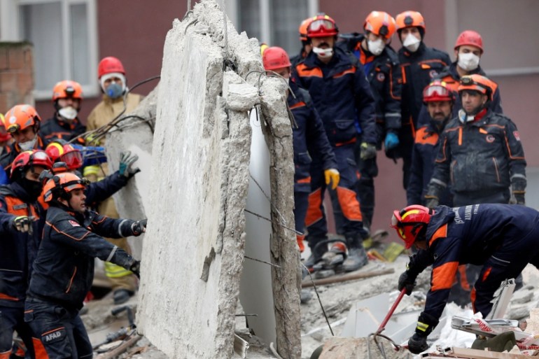 Turkey Istanbul building collapse