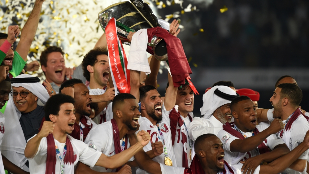 Qatar's Asian Cup win marks the country's biggest football achievement [Roslan Rahman/AFP] 