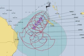 Tropical Cyclone Oma forecast track