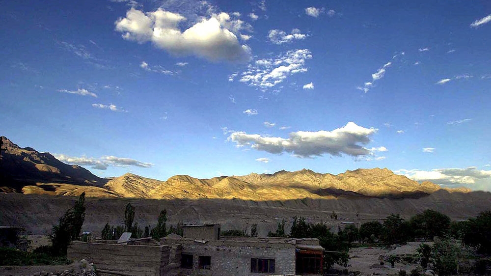 The view of the frontier from the border town of Kargil in Indian-administered Kashmir. [Aijaz Rahi/The Associated Press]