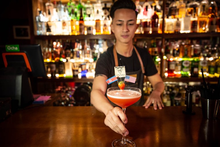 Unicorn bar in Hanoi is serving what they call the ‘Rocket Man’. The drink costs 160,000 Vietname dong (approx. $7), takes more than two minutes to make and comprises 10 different ingredients. [Faras