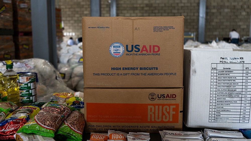 Most of the stockpiled aid in Cucuta was sent by the US [Mia Alberti/Al Jazeera]