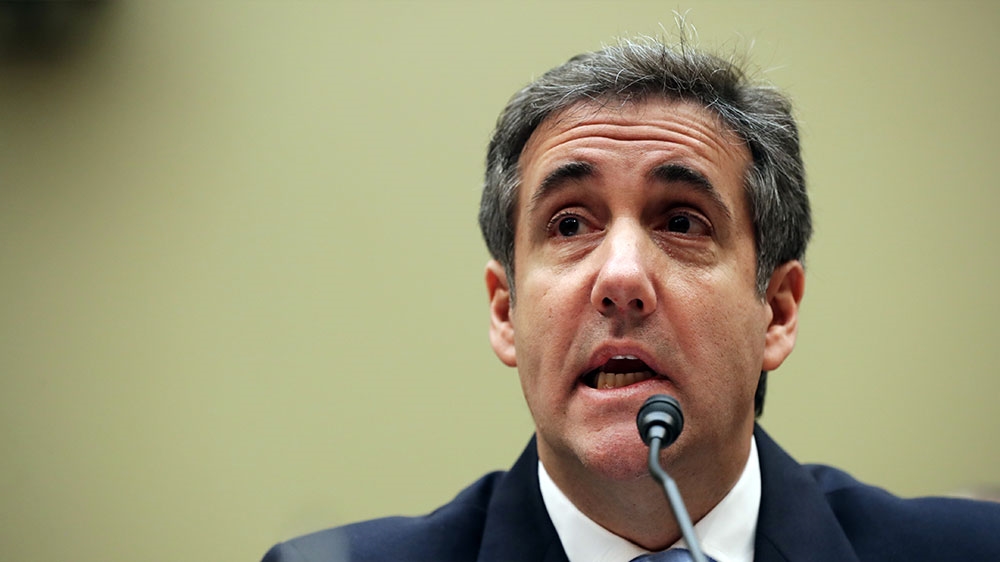 Michael Cohen, the former lawyer, and fixer for President Donald Trump testifies before the House Oversight Committee on Capitol Hill [Chip Somodevilla/Getty Images/AFP]