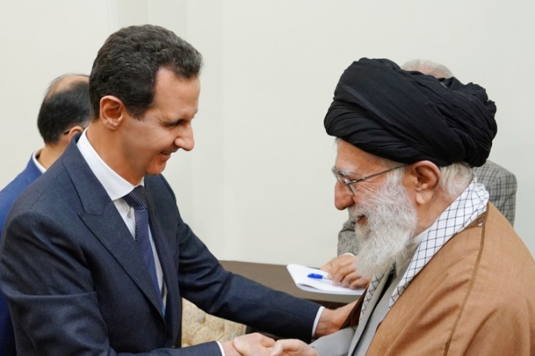 Syria''s President Bashar al-Assad meets with Iranian Supreme Leader Ayatollah Ali Khamenei in Tehran