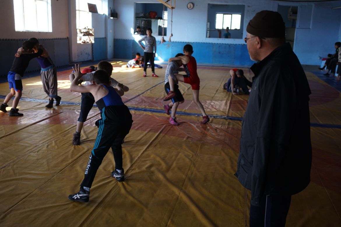 wrestling club in Kabul [Sorin Furcoi/Al Jazeera]