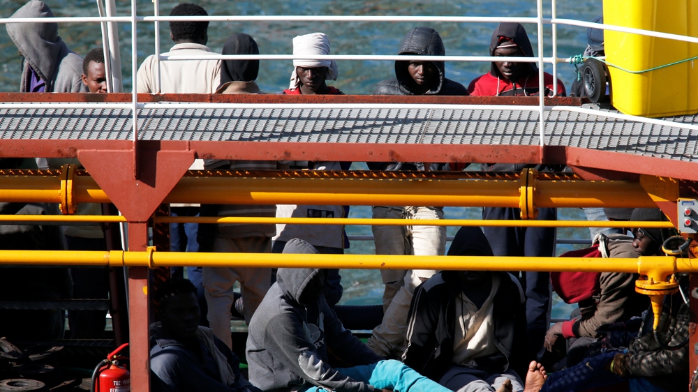 Some 108 migrants were rescued by the ship [Zammit Lupi/Reuters]