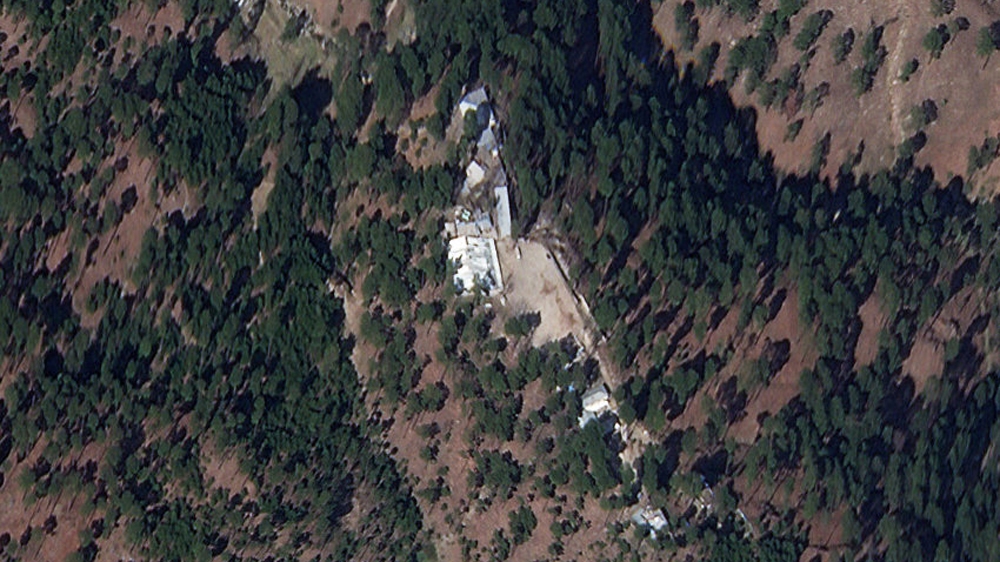 
A cropped version of a satellite image shows a close-up of a madrasa near Balakot. Picture taken on March 4, 2019 [Planet Labs Inc/Reuters]
