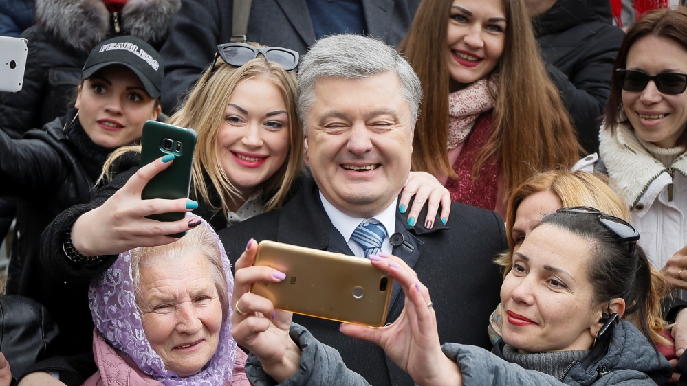 
Poroshenko was elected with almost 55 percent of vote in 2014 [Valentyn Ogirenko/Reuters]
