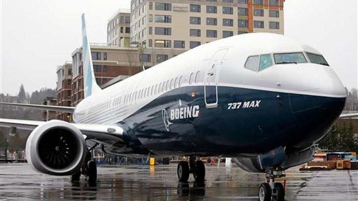 In this March 7, 2017, file photo, the first of the large Boeing 737 MAX 9 models, Boeing''s newest commercial airplane, sits outside its production plant in Renton, Wash. Boeing stops test flights of