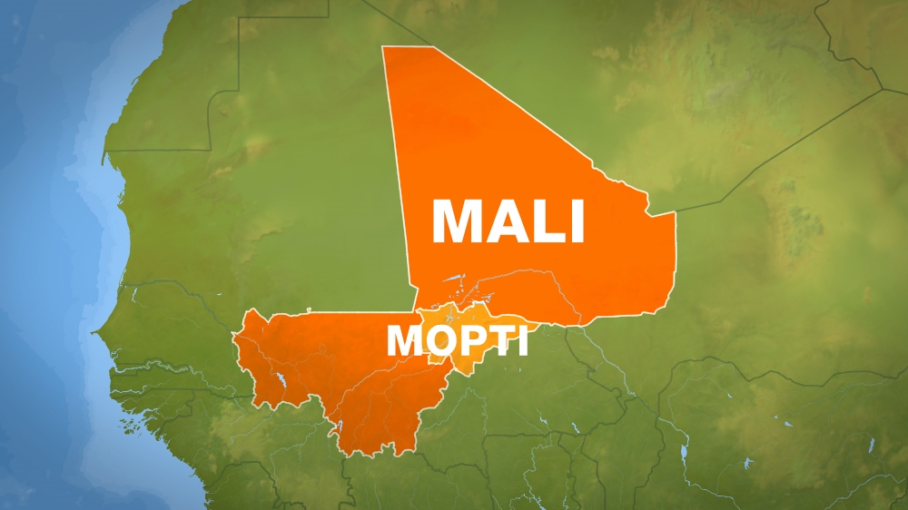 Mali Mopti region map 