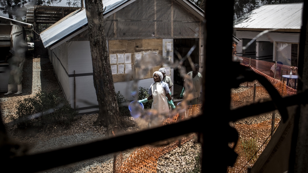 Attacks on Ebola treatment centres in eastern DRC also hamper the health response [John Wessels/AFP]