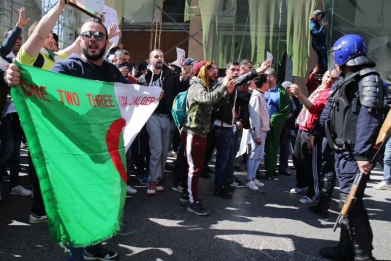 Protest against candidacy of President Abdelaziz Bouteflika for a fifth term in Algeria