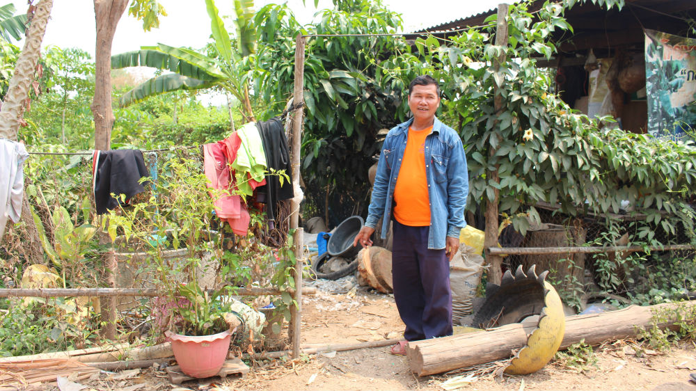 Kangwan Yotikha on his farm in Isaan, northeastern Thailand [Kate Mayberry/Al Jazeera]