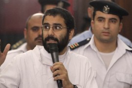 An Egyptian human rights group has urged authorities to transfer the imprisoned activist Alaa Abd El Fattah to another detention centre with better health facilities [File: Reuters/Al Youm Al Saabi Newspaper]