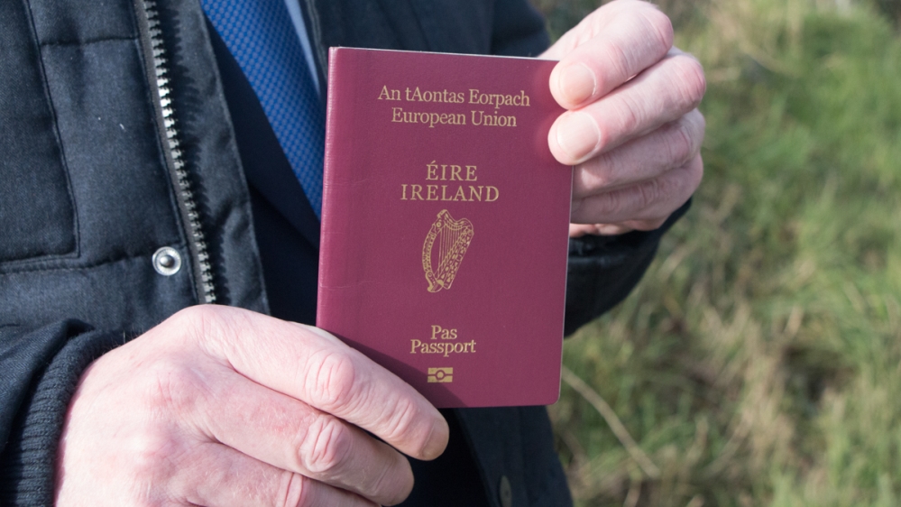 Citizens of Northern Ireland can choose to hold Irish, British or both passports according to the Good Friday Agreement [Ylenia Gostoli/Al Jazeera]