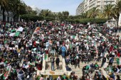 Students protest against an offer by President Abdelaziz Bouteflika to run in elections next month but not to serve a full term if re-elected in Algiers on March 5 [Reuters/Ramzi Boudina]