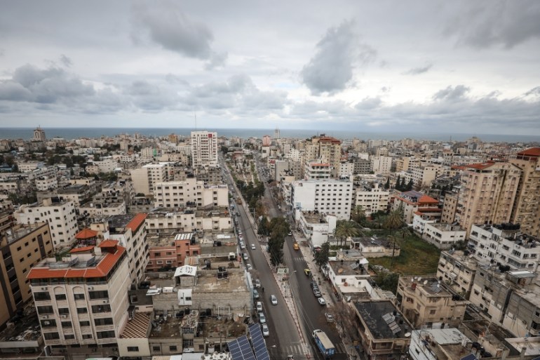 General view of Gaza City