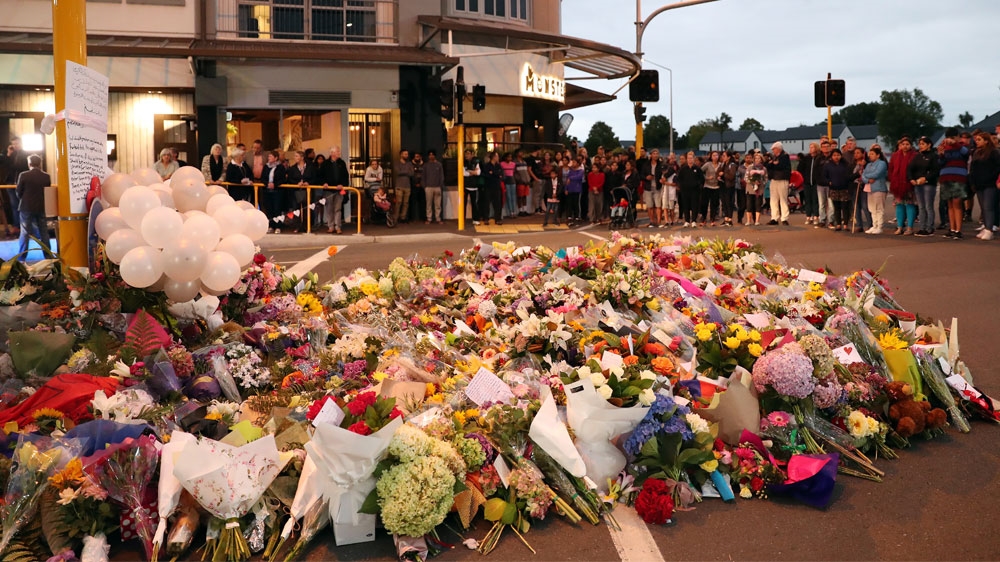 Mourners pay their respects to the victims of the March 15 mosque attacks, in Christchurch [Michael Bradley/AFP]