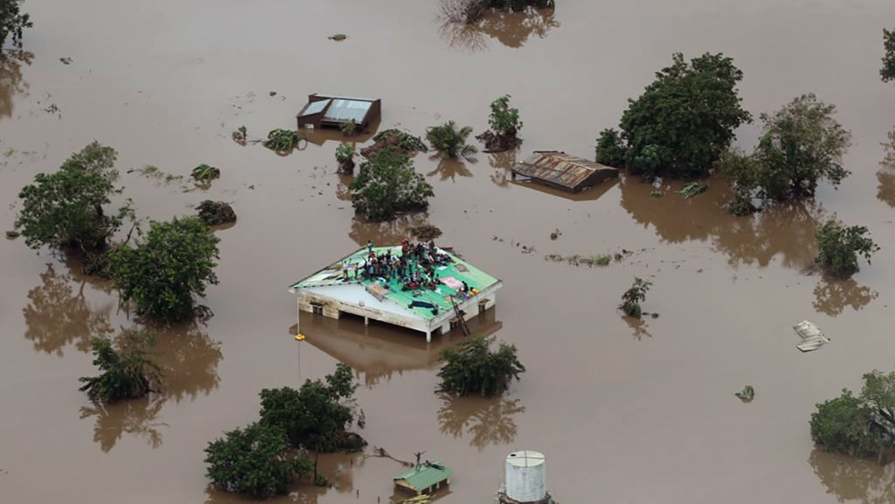 Aid groups said many people are stuck on roofs in remote areas affected by Idai [Rick Emenaket/ Mission Aviation Fellowship/AFP]