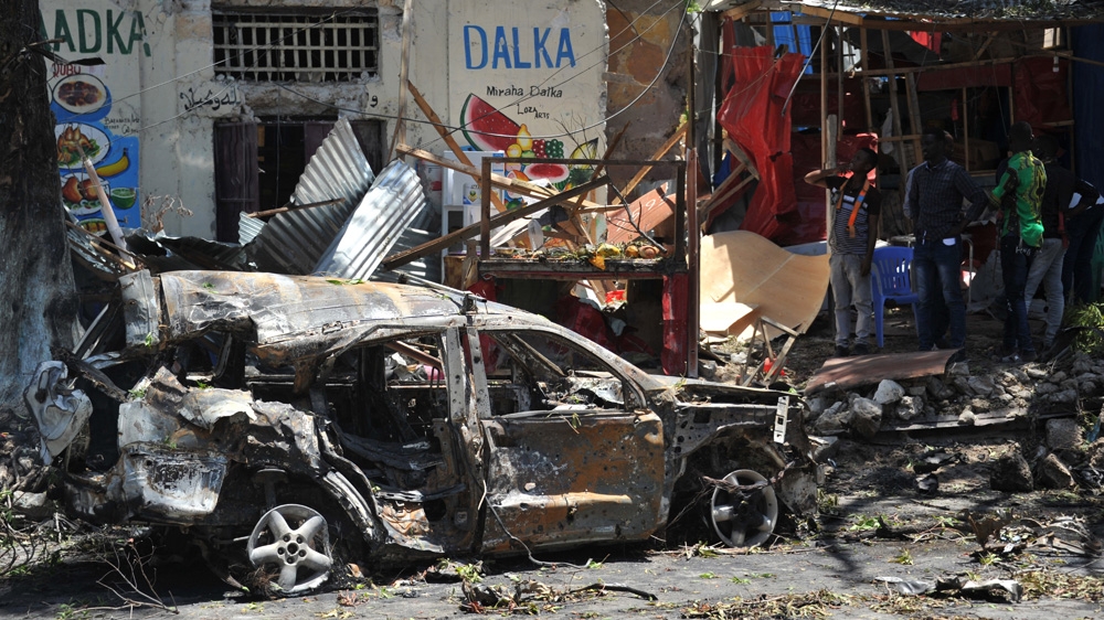 Five people are thought to have been killed in the attack, with several more injured [Mohamed Abdiwahab/AFP]