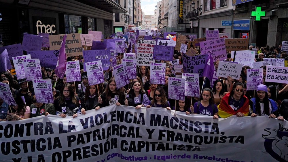 Some six million people took part in a nationwide strike in Spain, according to UGT [Juan Medina/Reuters]