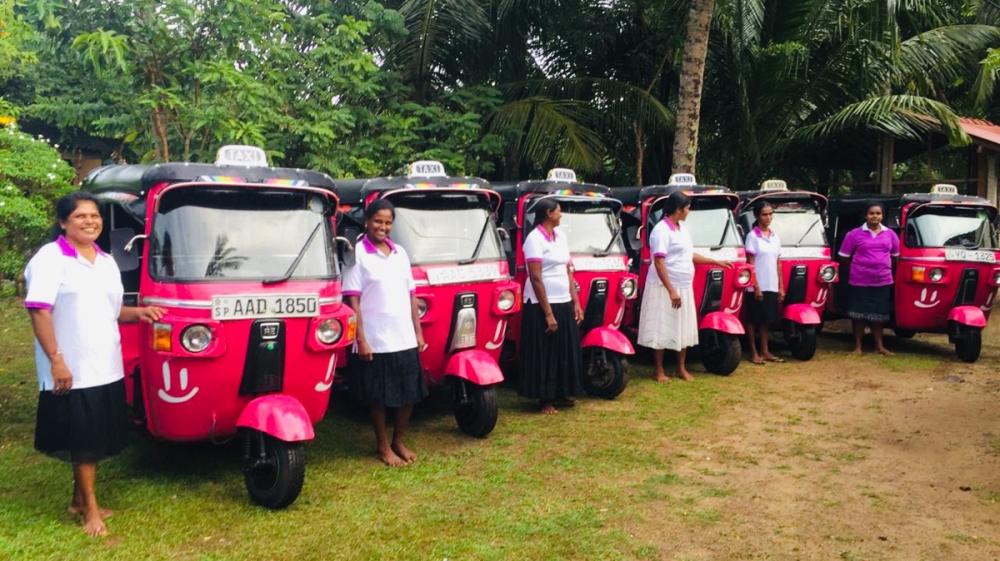 There are now nine pink tuk-tuks on Sri Lanka's roads [Courtesy: Rosie May Foundation]