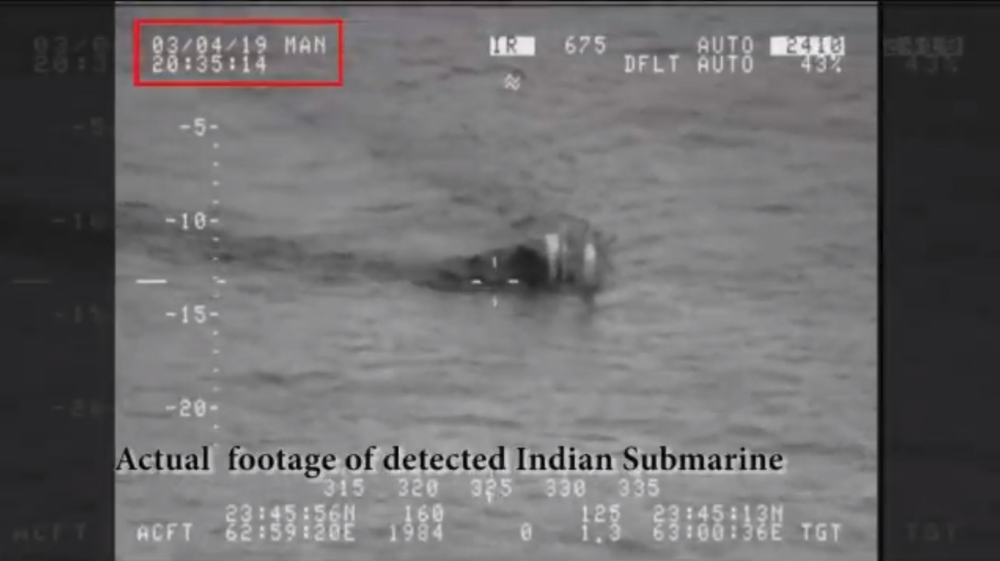 Screengrab of video footage shared by the Pakistan navy [Al Jazeera]