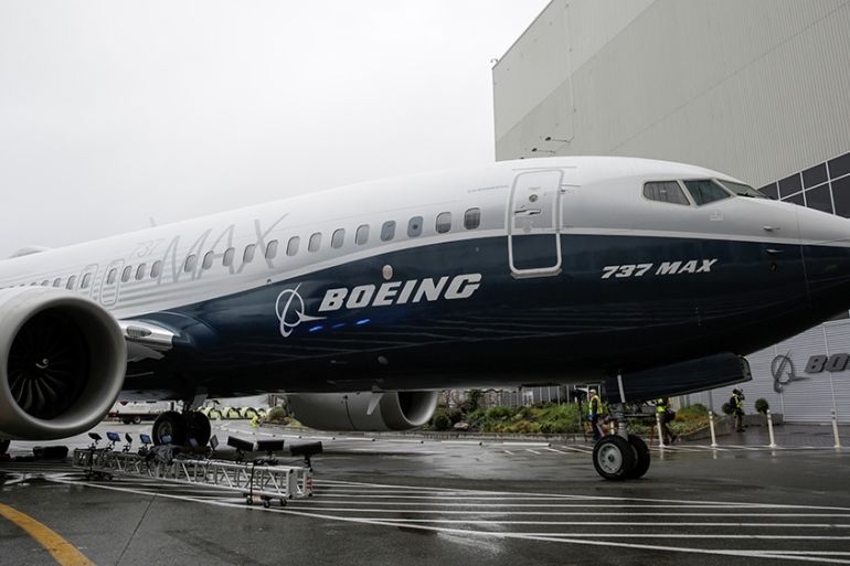 The first Boeing 737 MAX 7 is unveiled in Renton, Washington, U.S. February 5, 2018. REUTERS/Jason Redmond