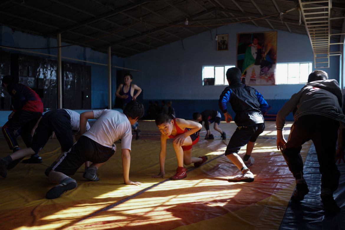 wrestling club in Kabul [Sorin Furcoi/Al Jazeera]