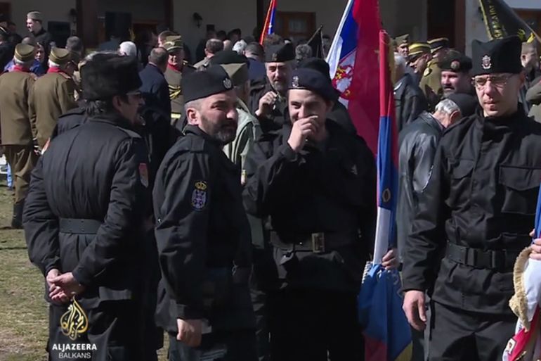 Chetniks in Visegrad, Bosnia; March 2019 [Al Jazeera Balkans]