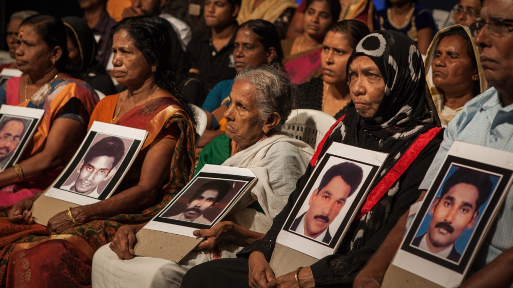 Relatives of missing expatriates speak out on a TV Show. Launched in 2000, the Malayalam Pravasi Lokam programme helps to track down missing workers in the GCC region. It has located more than 800 people [Sebastian Castelier/Al Jazeera]