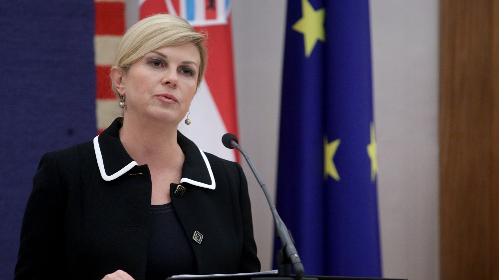 Croatian President Kolinda Grabar-Kitarovic's office dismissed Mektic's allegation as 'malicious, completely unfounded'